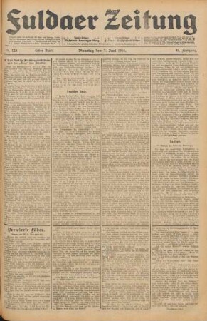Ausgabe vom Dienstag, den 02. Juni 1914.