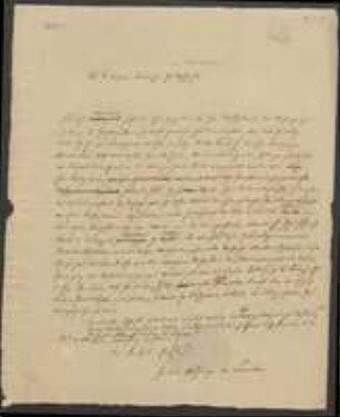 Brief von Regensburgische Botanische Gesellschaft an Joseph Gerhard Zuccarini