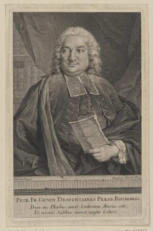 Bildnis des Petr. Fr. Guyot Desfontaines