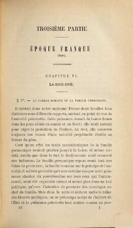 Histoire du droit et des institutions de la France, 3. Époque franque, (fin)