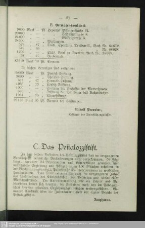 C. Das Pestalozzistift