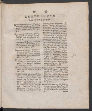 Argumentum Disputationis