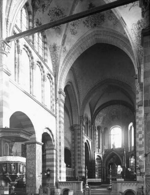 Brauweiler, ehem. Benediktinerabteikirche, heute kath. Pfarrkirche St. Nikolaus und Medardus, Inneres nach Osten