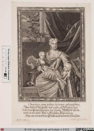 Bildnis Elisabeth Christine, römisch-deutsche Kaiserin, geb. Prinzessin zu Braunschweig-Blankenburg