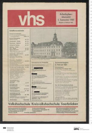 Programm 2. Semester 1980/1981