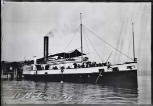 Dampfschiff "Mont Blanc" im Hafen von Evian