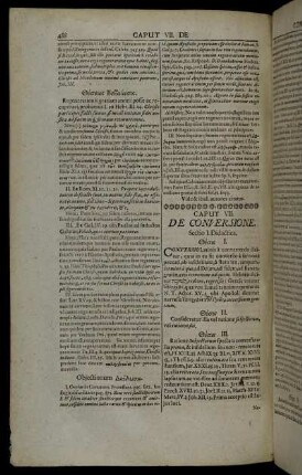 Caput VII. De Conversione.