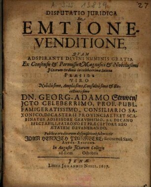De emtione-venditione