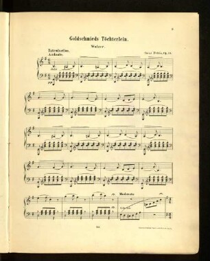 Goldschmieds Töchterlein. Walzer.