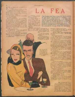 La fea : Novela corta de Alfredo Espinosa