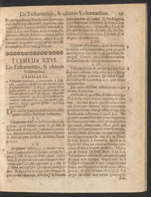 Titulus XXVI. De Testamentis, & ultimis Voluntatibus