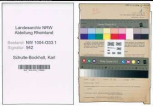 Entnazifizierung Karl Schulte-Bockholt , geb. 04.11.1882 (Lehrer)