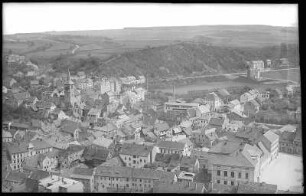 Weida. Blick von der Osterburg auf die Altstadt