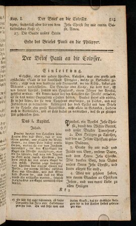 515-525, Der Brief Pauli an die Colosser