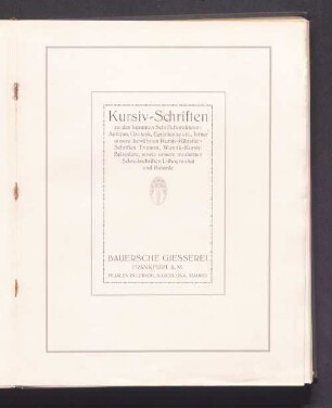 Kursiv-Schriften