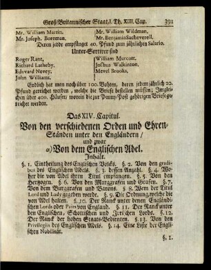 Das XIV. Capitul.