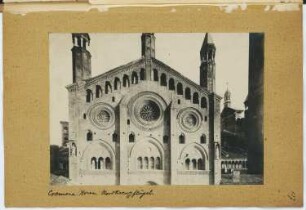 Dom Santa Maria Assunta, Cremona: Ansicht, Nordquerhaus, Fassade oberer Teil (aus: Skizzen- und Fotoalbum 4)