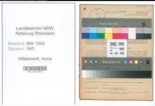 Entnazifizierung Anna Hillebrandt , geb. 07.09.1896 ()