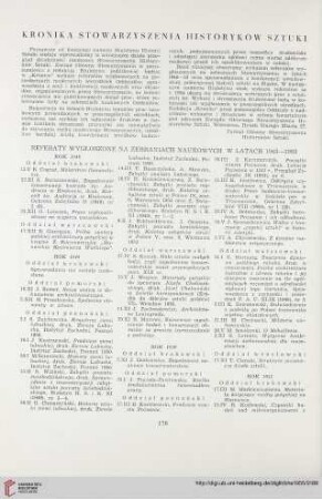 Kronika Stowarzyszenia Historykow Sztuki