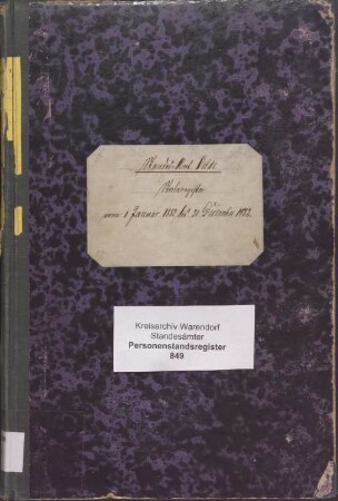 Sterberegister des Standesamtes Oelde von 1882 (Urkunden-Nr. 1-186)