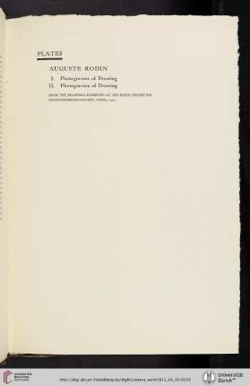 Auguste Rodin [list of plates]