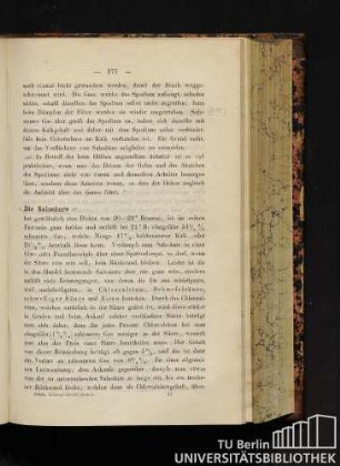 Die Salzsäure.