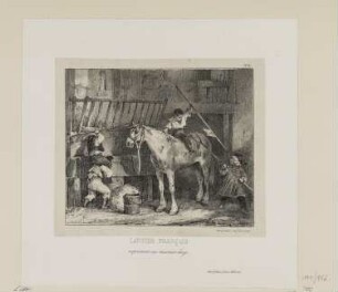 Lancier français, Blatt 1 der Folge "Lithographisches Album"
