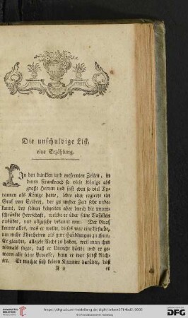 Die unschuldige List, eine Erzählung