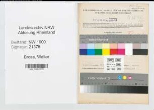 Entnazifizierung Walter Brose, geb. 03.09.1900 (Telegr.Assistent)