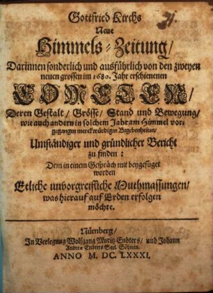 Neue Himmels-Zeitung