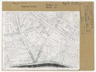 Hauptverkehrsstraßenplanung im Umfeld des Rosenthaler Platzes. Berlin, Mitte, Wilhelm-Pieck-Straße (Torstraße)/Rosenthaler Platz