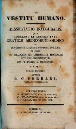De nonnullis causis mechanicis ad menstruationem retentam conferentibus : Diss. inaug. med. chir.