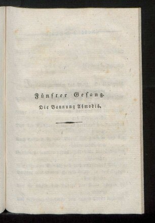 Fünfter Gesang. Die Bannung Asmodis