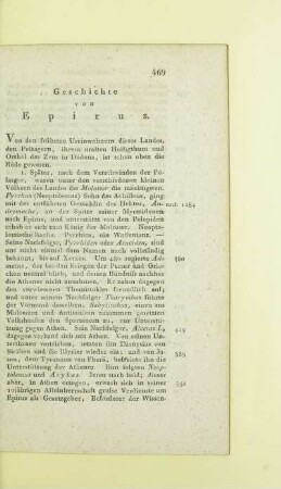 Geschichte von Epirus
