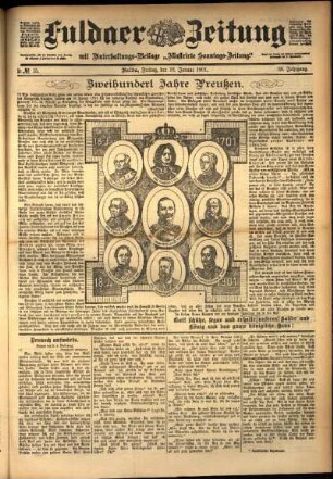 Ausgabe vom Freitag, den 18. Januar 1901.
