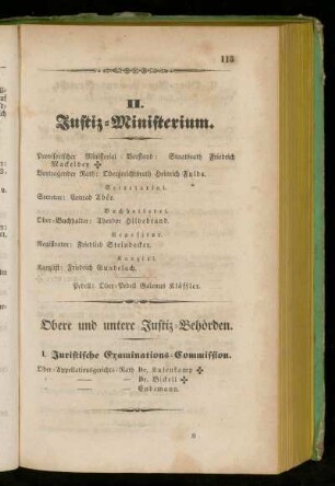 II. Justiz=Ministerium.
