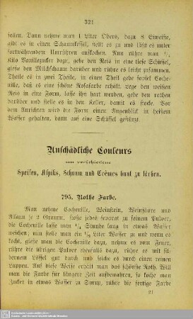 Unschädliche Conseurs