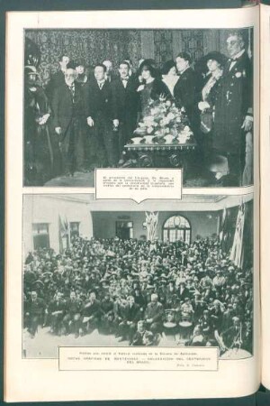 Notas gráficas de Montevideo. - Celebración del centenario del Brasil.