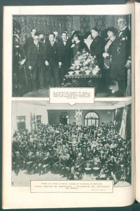 Notas gráficas de Montevideo. - Celebración del centenario del Brasil.