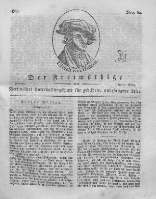 Nro. 64., Freitag, den 31. März 1809