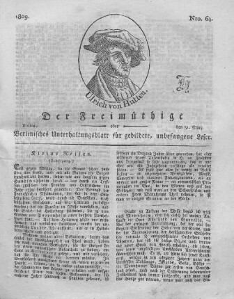 Nro. 64., Freitag, den 31. März 1809
