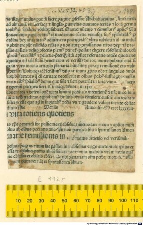 Forma confessionalis et absolutionis pro tuitione orthodoxae fidei contra Turcos. 1488
