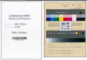 Entnazifizierung Wilhelm Behr, geb. 15.08.1905 (Kaufm.Angest.)