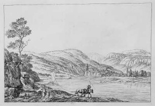 Tetschen : Richter, A. L.: Tetschen/Decin (CZ), Segelkahn