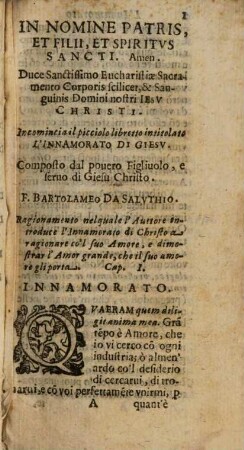 L' innamorato di Giesu