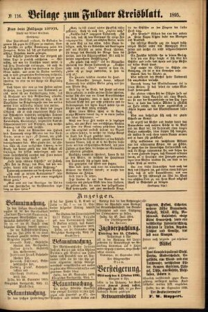 Zweite Ausgabe vom Dienstag, den 01. Oktober 1895.