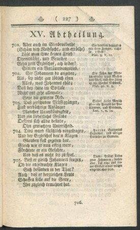 XV. Abtheilung.