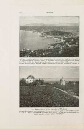 66. Nizza an der französischen Riviera, vom Mont Boron im Osten der Stadt aus gesehen