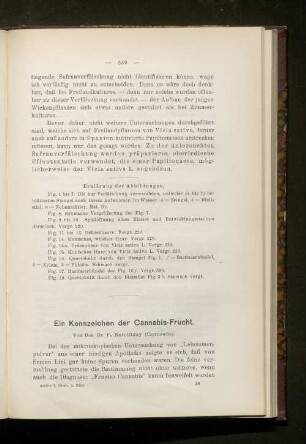 Ein Kennzeichen der Canabis-Frucht.