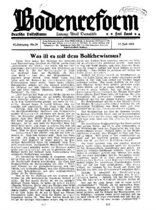 Was ist es mit dem Bolschewismus?